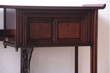 アンティーク雑貨　唐木材!アンティークの茶棚(茶箪笥・飾り棚)