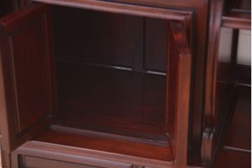 アンティーク雑貨　唐木材!アンティークの茶棚(茶箪笥・飾り棚)