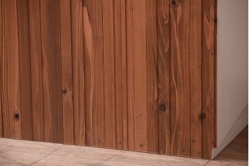 アンティーク家具　パタパタ戸棚付き!大きなペイント本棚(2)