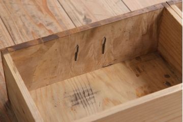 アンティーク家具　古民具・骨董　大正昭和期　前面カエデ材!小さな茶箪笥(茶棚・収納棚)