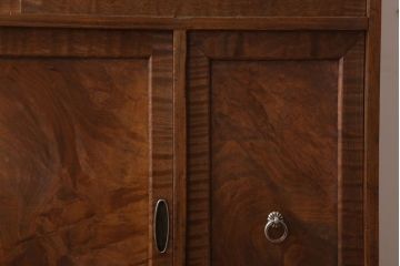アンティーク家具　古民具・骨董　大正昭和期　前面カエデ材!小さな茶箪笥(茶棚・収納棚)