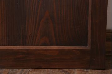 和製アンティーク　ダイヤガラス入り!古い木のガラス戸