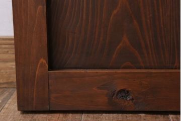 和製アンティーク　ダイヤガラス入り!古い木のガラス戸