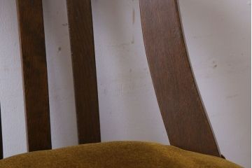 レトロ家具　和製アンティーク　古い木のレトロな回転椅子(ドクターチェア)(3)