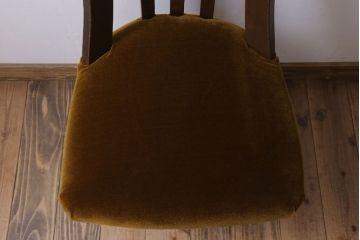 レトロ家具　和製アンティーク　古い木のレトロな回転椅子(ドクターチェア)(3)