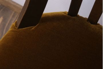 レトロ家具　和製アンティーク　古い木のレトロな回転椅子(ドクターチェア)(3)