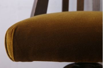 レトロ家具　和製アンティーク　古い木のレトロな回転椅子(ドクターチェア)(3)