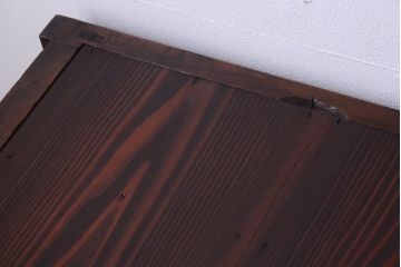 アンティーク家具　古い木のアンティークサイドボード(横型収納棚)(1)