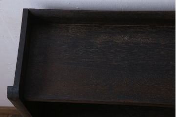 アンティーク家具　小振りでシンプルな古い木製の本棚
