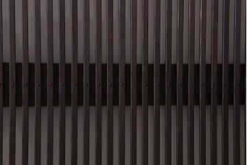 古民具・骨董　裏ガラス入り!ガラス帯のアンティーク格子戸2枚セット