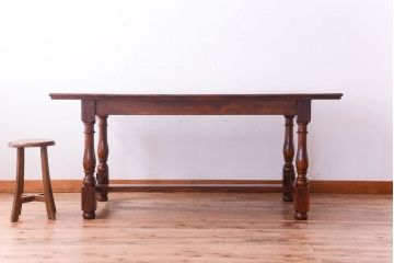 中古　九州民芸家具　上質なダイニングテーブル