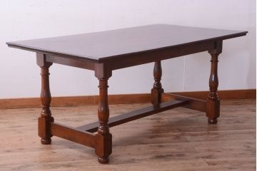 中古　九州民芸家具　上質なダイニングテーブル