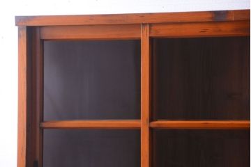 アンティーク家具　古民具・骨董　幅狭!アンティーク重ね収納棚(食器棚)