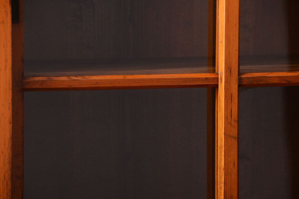 アンティーク家具　古民具・骨董　幅狭!アンティーク重ね収納棚(食器棚)