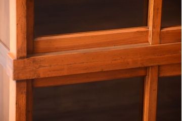 アンティーク家具　古民具・骨董　幅狭!アンティーク重ね収納棚(食器棚)