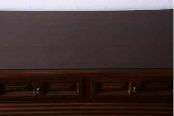 ヴィンテージ家具　高級ビンテージ　凝った意匠が美しい組み立て式ロールトップデスク