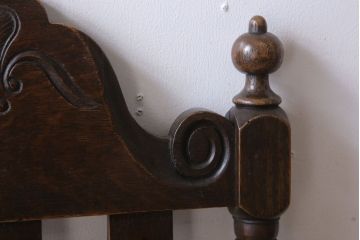 アンティーク家具　イギリスアンティーク　ラッシ座面チェア(1)