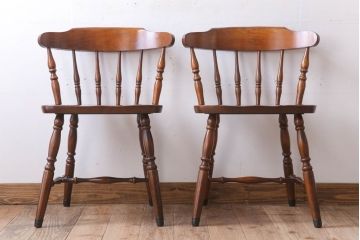 中古　飛騨家具　ビンテージ　WINDS　太平　チェア2脚セット