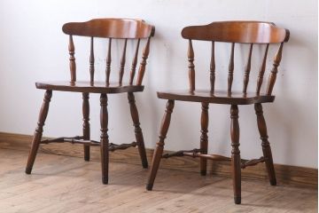 飛騨家具 WINDS アンティークチェア2脚 飛騨家具 WINDS アンティークチェア2脚 飛騨家具 WINDS