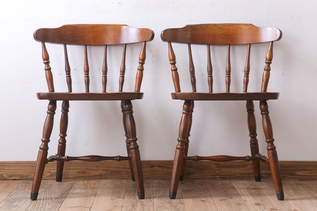 中古　飛騨家具　ビンテージ　WINDS　太平　チェア2脚セット