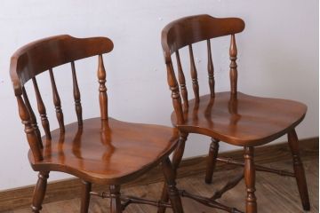 中古　飛騨家具　ビンテージ　WINDS　太平　チェア2脚セット