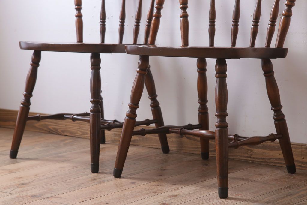 中古　飛騨家具　ビンテージ　WINDS　太平　チェア2脚セット