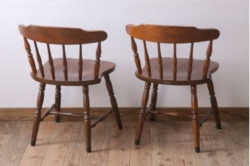 中古　飛騨家具　ビンテージ　WINDS　太平　チェア2脚セット