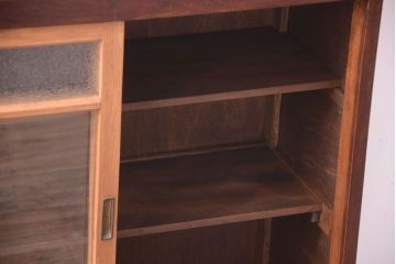 レトロ家具　ダイヤガラス入り!昭和レトロ　小ぶりな本箱