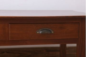 総欅製　美品　天板一枚板!大正昭和期の上質なアンティーク文机
