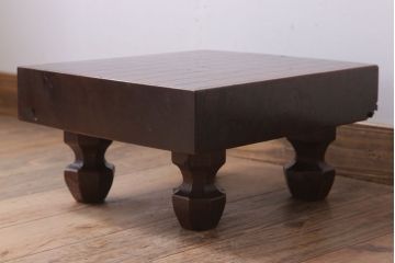 アンティーク雑貨　古い欅材製!アンティーク将棋盤(飾り台)