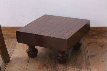 アンティーク雑貨　古い欅材製!アンティーク将棋盤(飾り台)