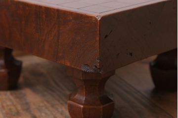 アンティーク雑貨　古い欅材製!アンティーク将棋盤(飾り台)