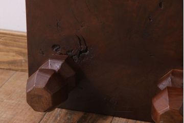 アンティーク雑貨　古い欅材製!アンティーク将棋盤(飾り台)