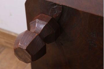 アンティーク雑貨　古い欅材製!アンティーク将棋盤(飾り台)