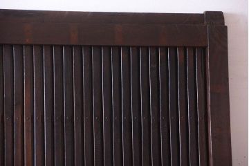 総欅製!明治大正期の古い蔵戸(格子戸、玄関戸)