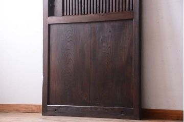 総欅製!明治大正期の古い蔵戸(2)(玄関戸)