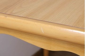 中古　飛騨家具　柏木工　明るい木味のスクエアダイニングテーブル