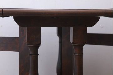 中古　松本民芸家具　28型　上質なバタフライ卓(折りたたみテーブル)(定価約16万円)