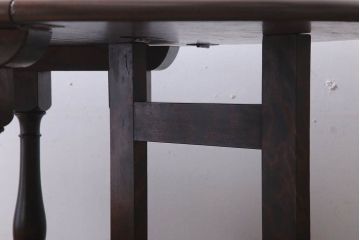 中古　松本民芸家具　28型　上質なバタフライ卓(折りたたみテーブル)(定価約16万円)