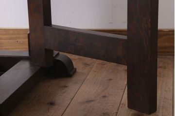 中古　松本民芸家具　28型　上質なバタフライ卓(折りたたみテーブル)(定価約16万円)