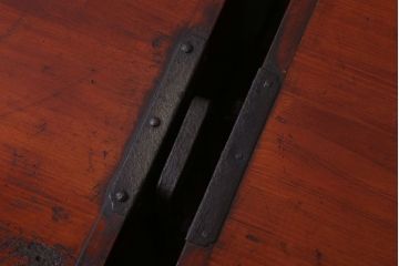 アンティーク家具　明治期!古民具・骨董　漆塗り　上質な重ね衣装箪笥(観音箪笥)