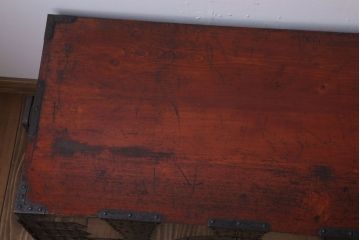 アンティーク家具　明治期!古民具・骨董　漆塗り　上質な重ね衣装箪笥(観音箪笥)