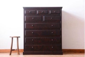 中古　北海道民芸家具　チェスト(箪笥)(定価約24万円)