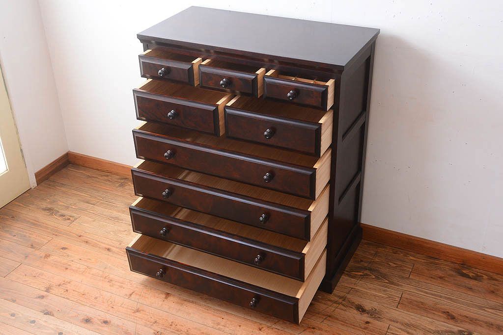 中古　北海道民芸家具　チェスト(箪笥)(定価約24万円)