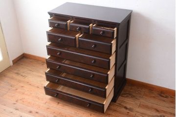中古　北海道民芸家具　チェスト(箪笥)(定価約24万円)