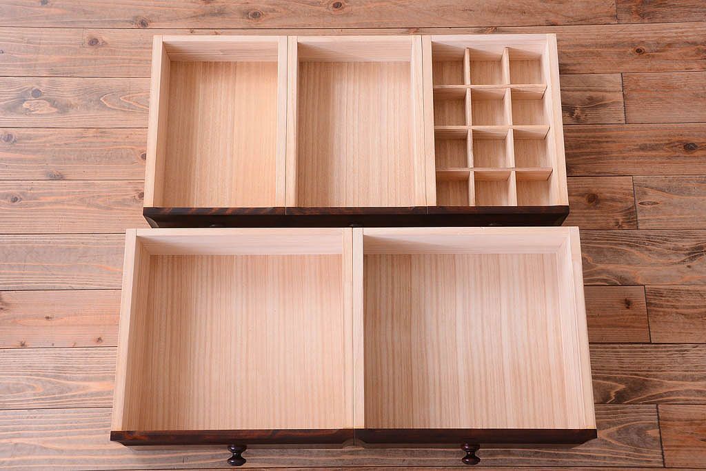 中古　北海道民芸家具　チェスト(箪笥)(定価約24万円)