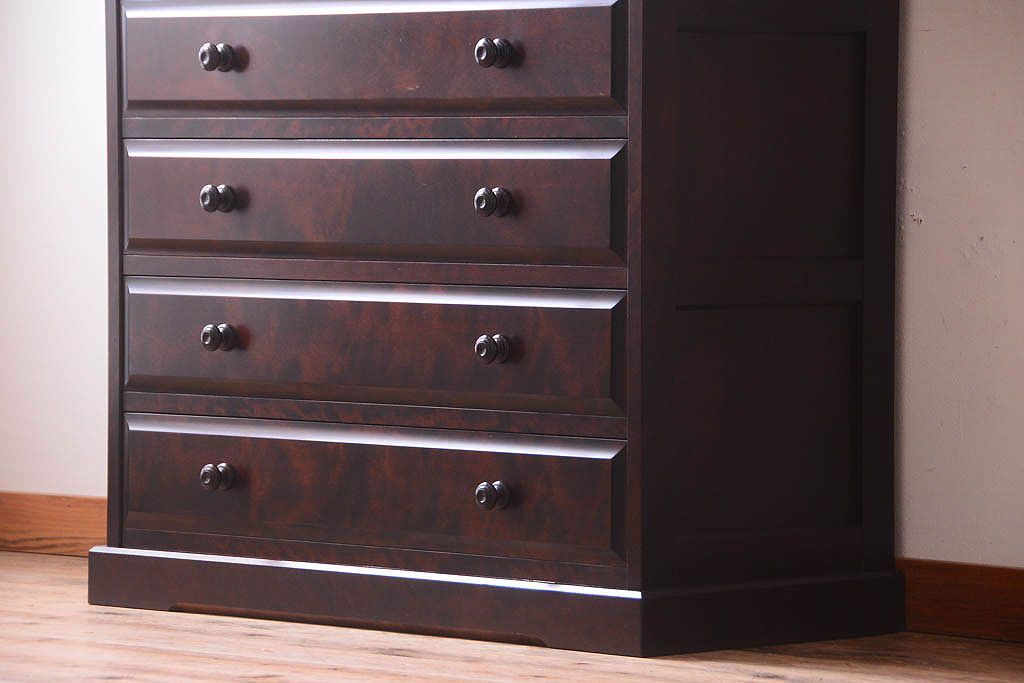 中古　北海道民芸家具　チェスト(箪笥)(定価約24万円)