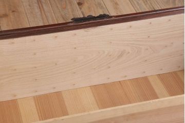 アンティーク家具　明治期　古民具・骨董　アンティーク二本松箪笥ローボード(時代箪笥・衣装箪笥)