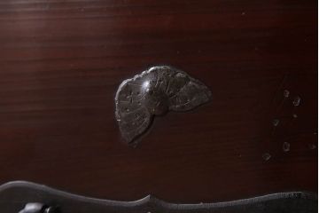 アンティーク家具　明治期　古民具・骨董　アンティーク二本松箪笥ローボード(時代箪笥・衣装箪笥)