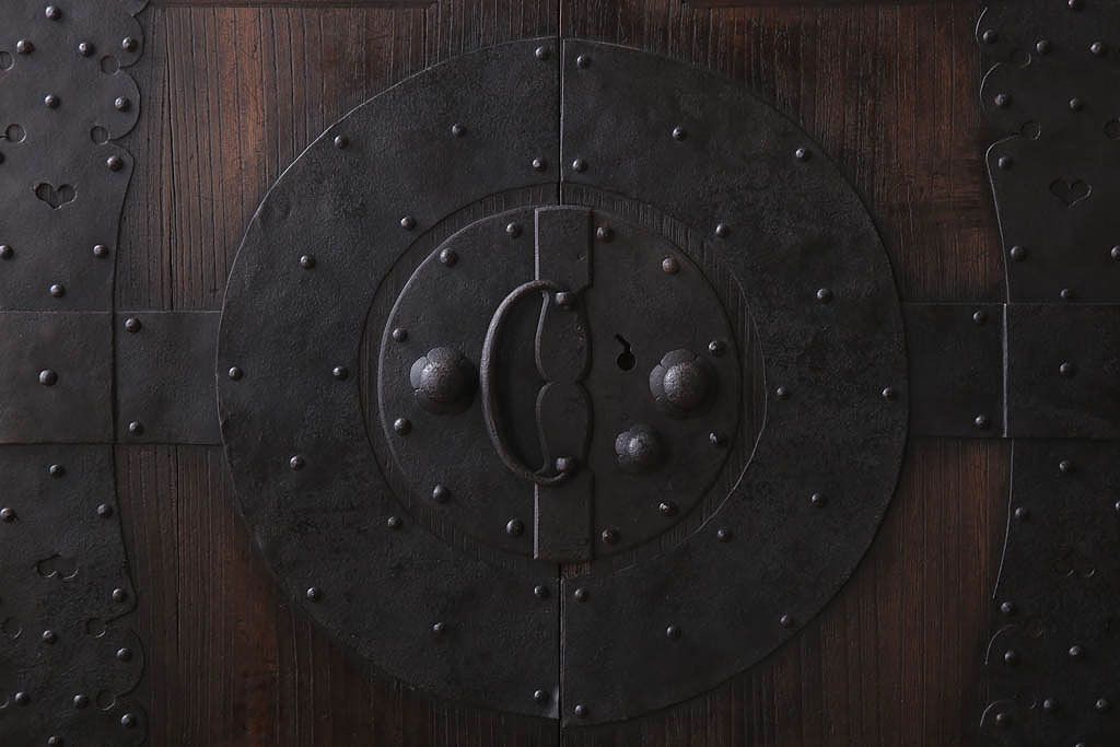 アンティーク家具　明治期　アンティークの重ね観音箪笥(衣装箪笥・時代箪笥)